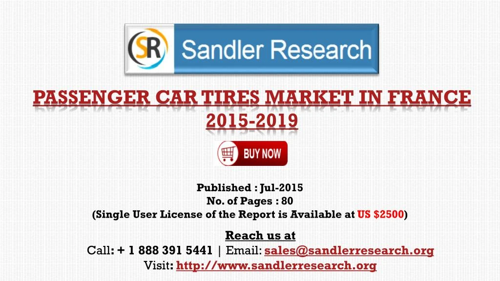 passenger car tires market in france 2015 2019