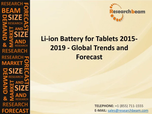 Li-ion Battery for Tablets 2015-2019