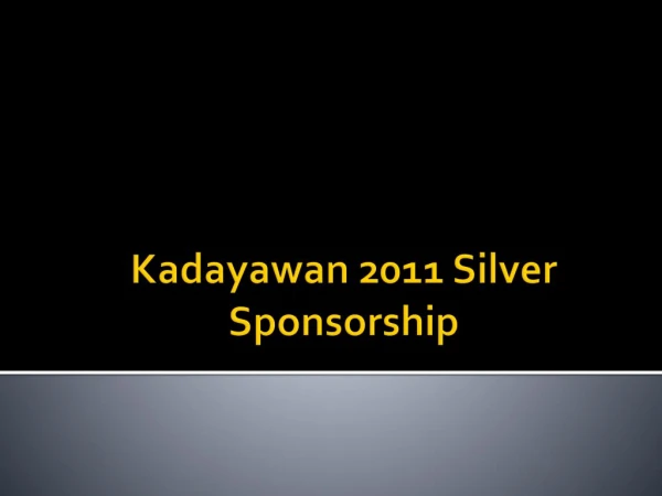 Kadayawan 2011 Silver Sponsorship