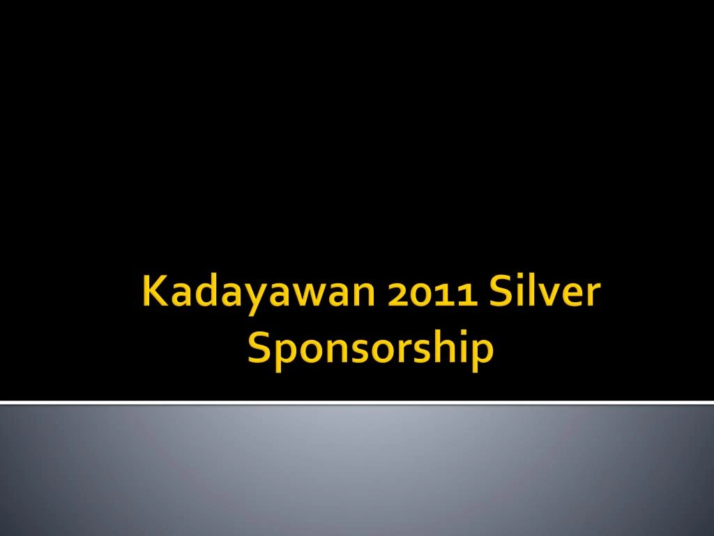 kadayawan 2011 silver sponsorship