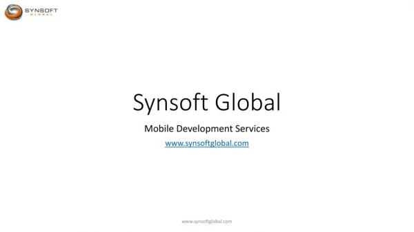 synsoft global - mobile app development services