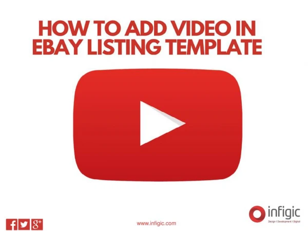 How to add video in ebay listing template