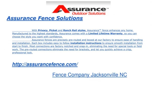 Vinyl Fence Installation, Fence Repair and Contractor Jackso