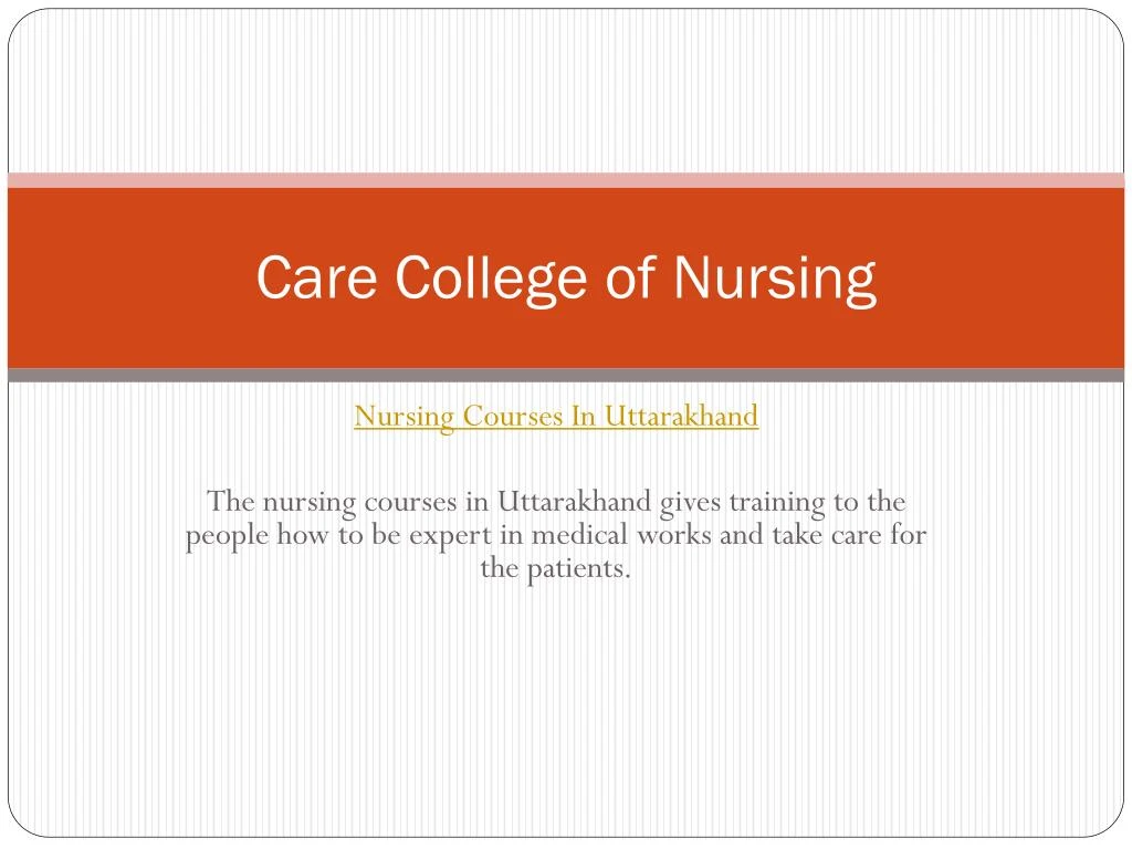 care college of nursing