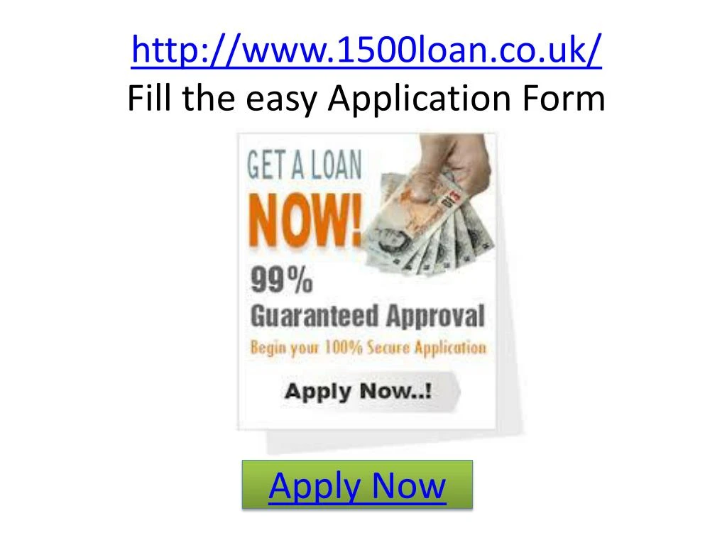 http www 1500loan co uk fill the easy application form