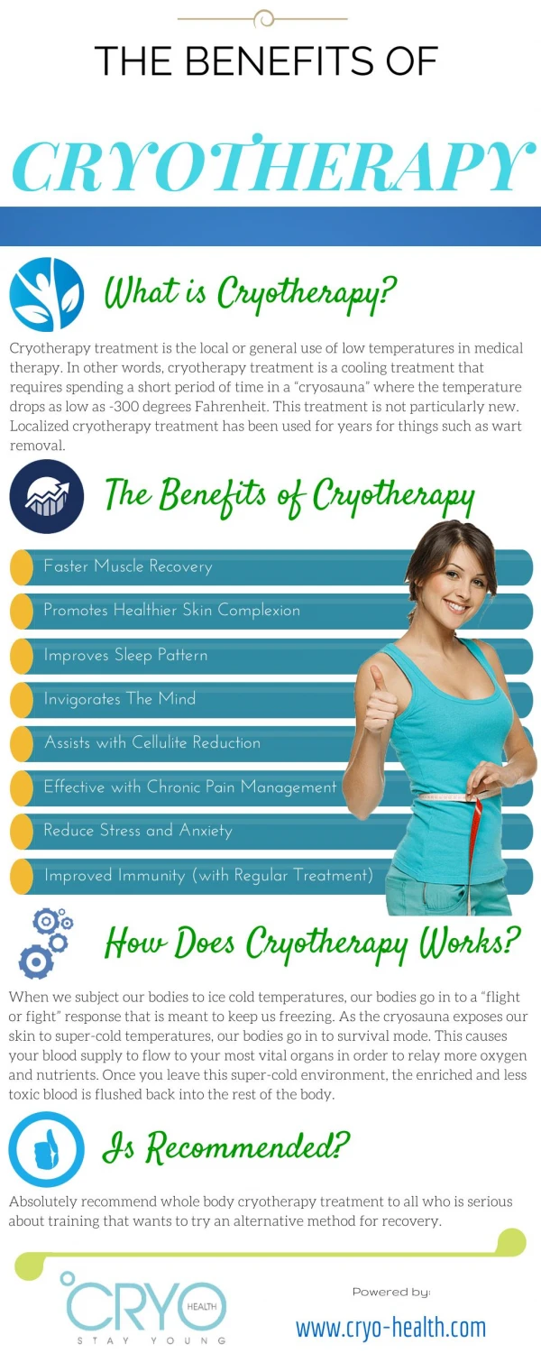THE BENEFITS OF CRYOTHERAPY