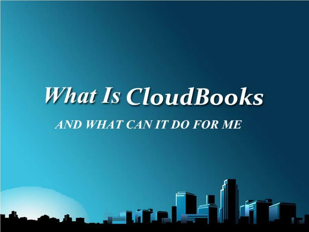 what is cloudbooks