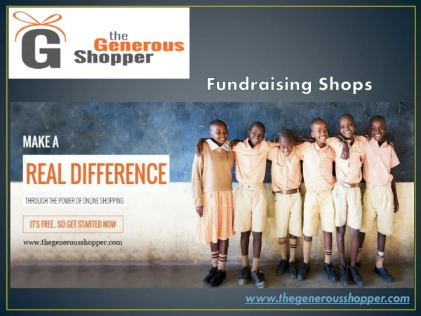 Shop for Donation with Thegenerousshopper.com