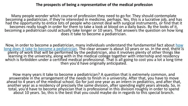 how long does it take to become a pediatrician