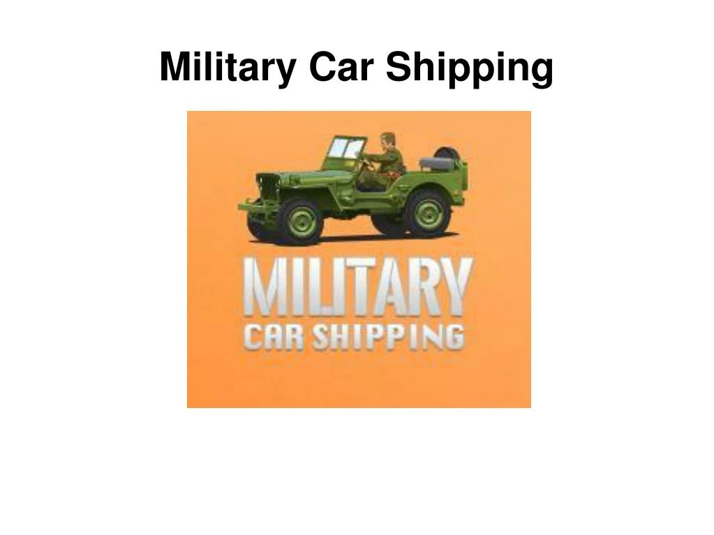 military car shipping