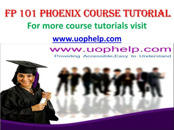 FP 101 UOP Courses/Uophelp