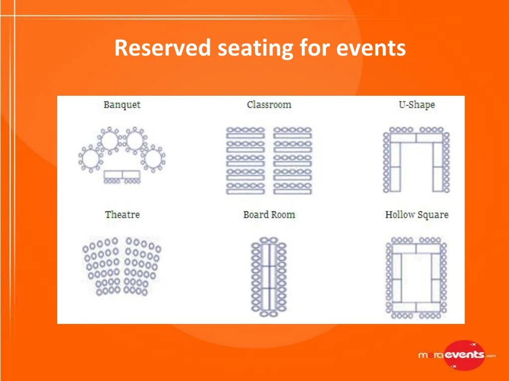 r eserved seating for events