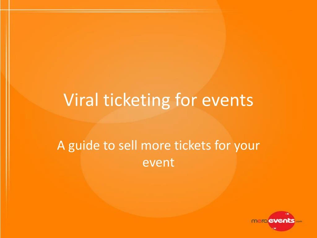 viral ticketing for events