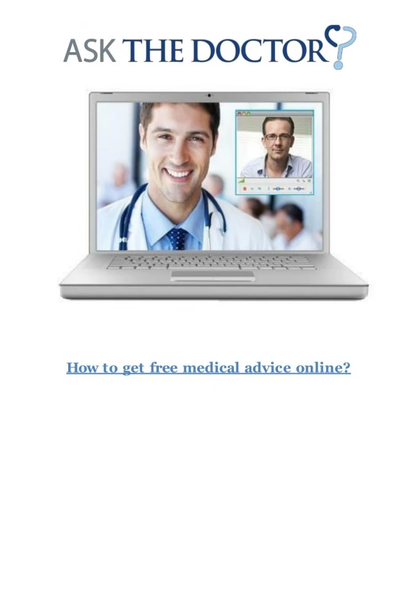 How To Get Free Medical Advice Online