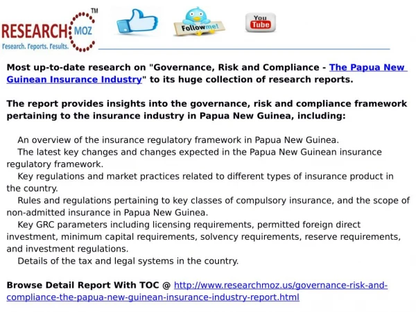 Governance, Risk and Compliance - The Papua New Guinean Insu