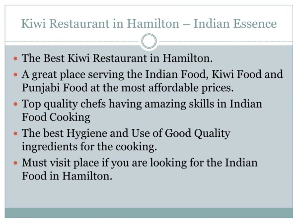 Kiwi Restaurant in Hamilton - Indian Essence