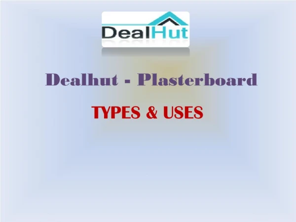 Dealhut - Cheap Plasterboard online
