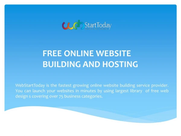 Fast and Easy Way to Build Free Websites.