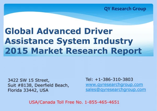 Global Advanced Driver Assistance System (ADAS) Industry 201