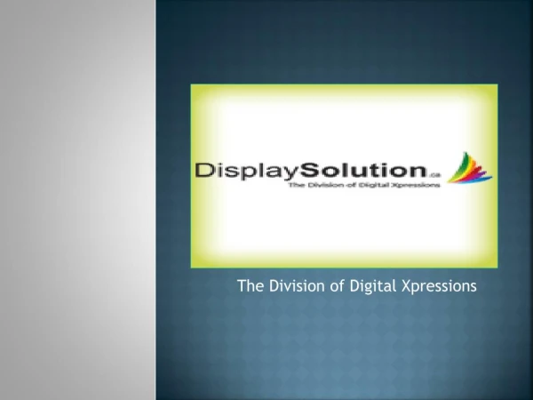 Display solution-Products is in