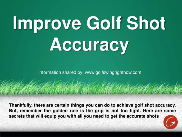 Golf Shot Accuracy Improvement Tips