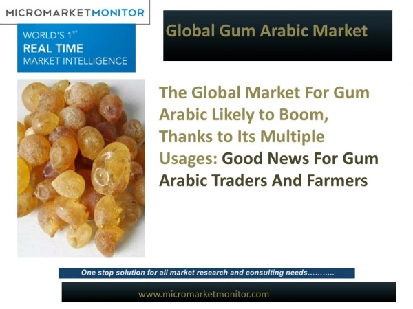 Gum Arabic Market
