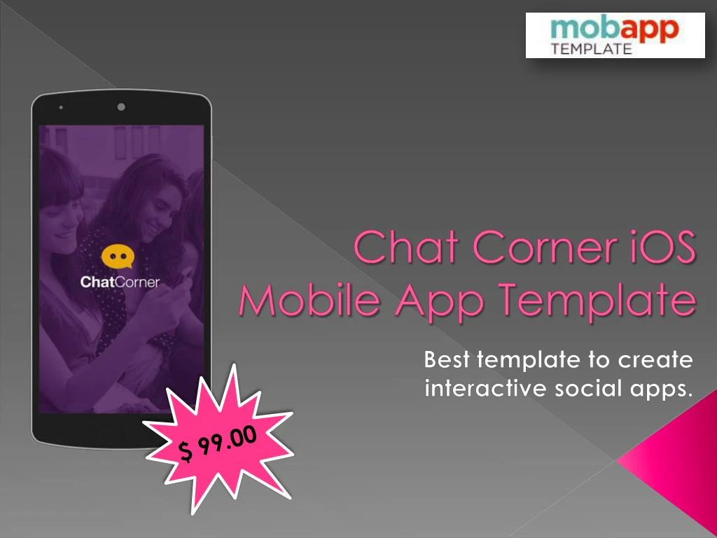 chat corner ios mobile app template
