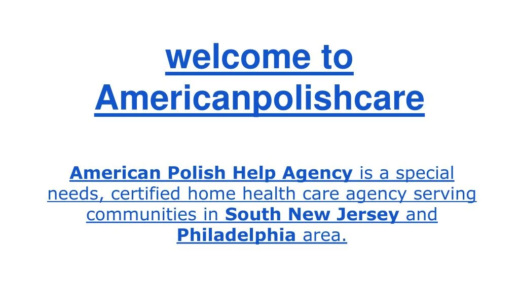 welcome to americanpolishcare