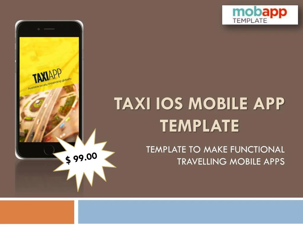 taxi ios mobile app template