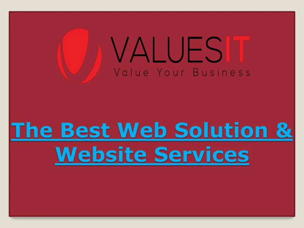 the best web solution website services