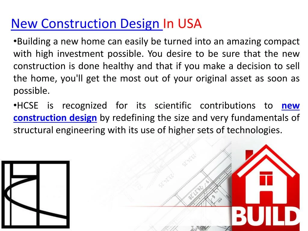 new construction design in usa