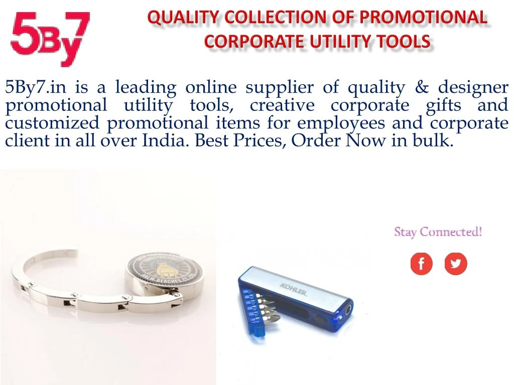 quality collection of promotional corporate utility tools