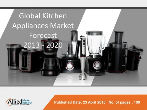 World Kitchen Appliances - Market Opportunities and Forecast
