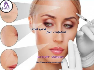 Facelift Surgeon India Available only at Aesthetics Medispa - slide 1