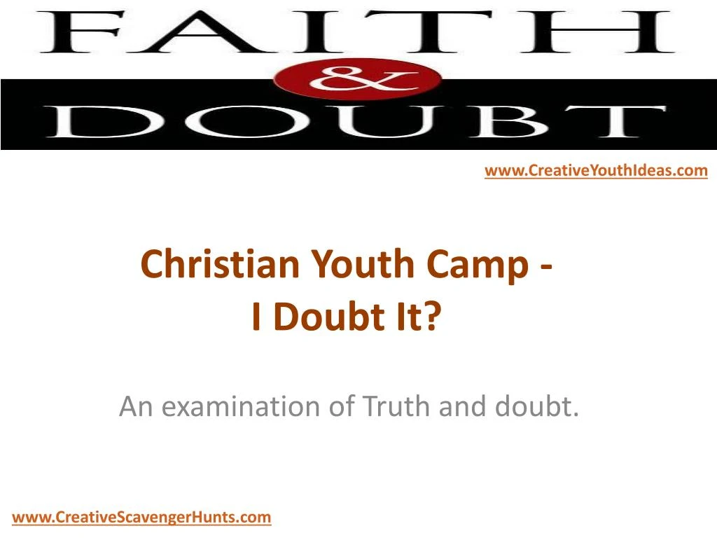 christian youth camp i doubt it