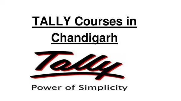 tally courses in chandigarh