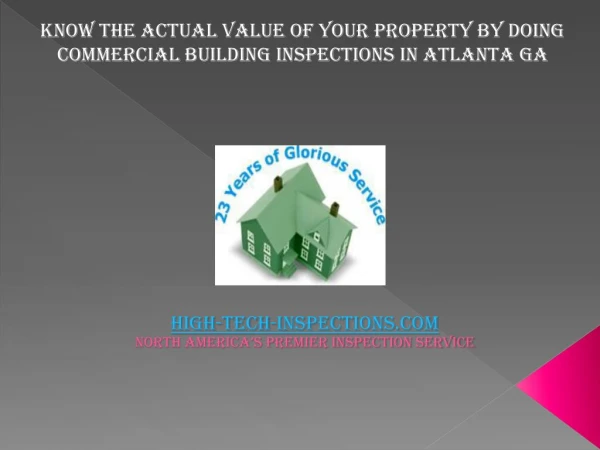 Know the actual value of your property by doing Commercial B