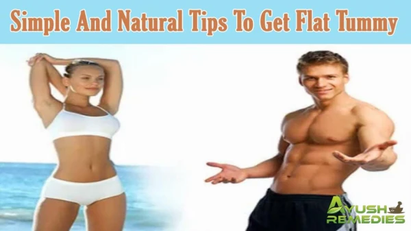 Simple And Natural Tips To Get Flat Tummy