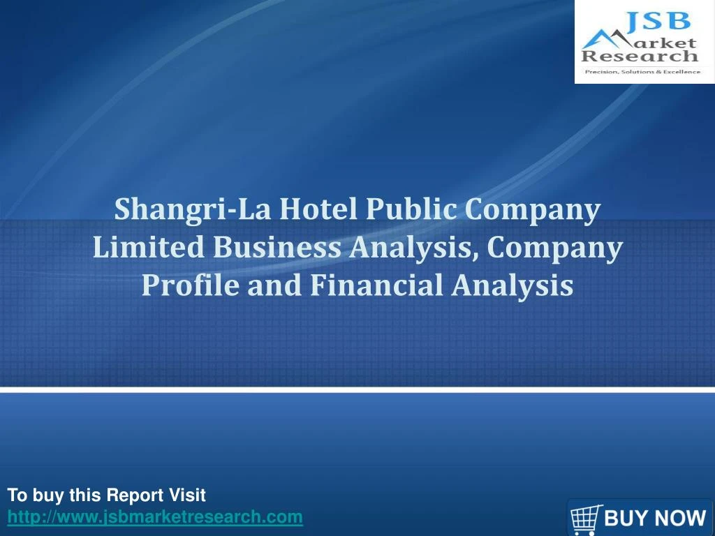 shangri la hotel public company limited business analysis company profile and financial analysis