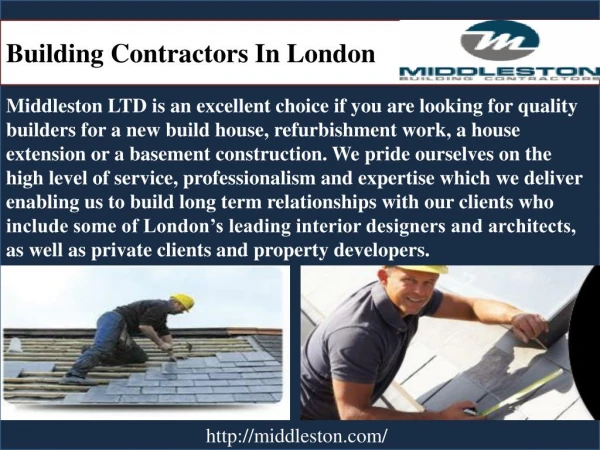 Buildin Contractors in London