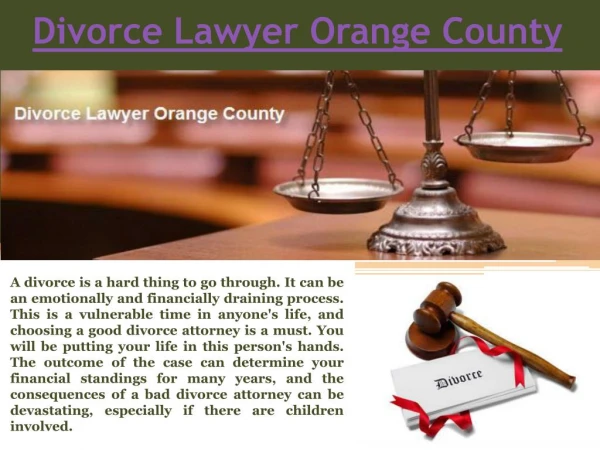Orange County Divorce Lawyers