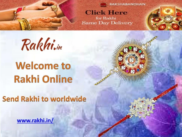 Send rakhi to worldwide - Rakhi Online