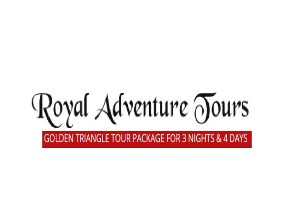 Golden Triangle Tour Package for 3 Nights4 Days in Jaisalmer