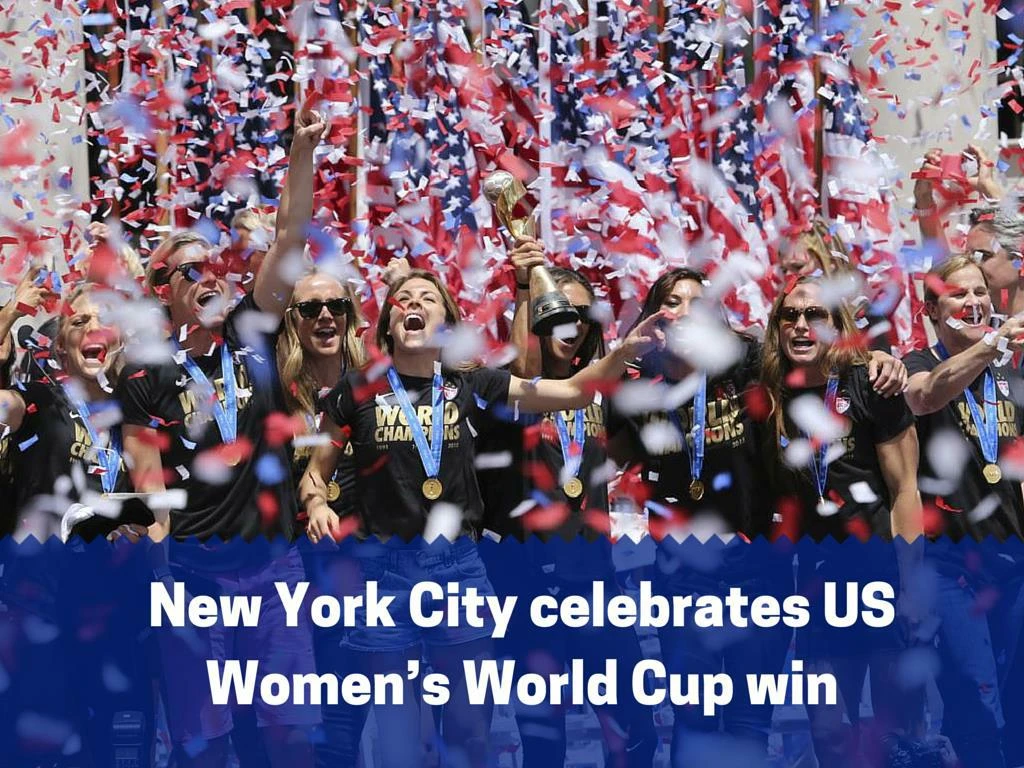 new york city celebrates us women s world cup win
