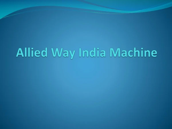 Allied Way India Products