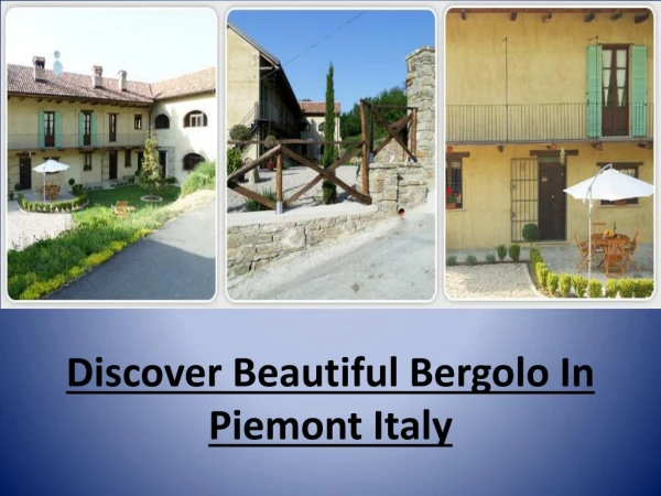 Italy Holidays - Luxury Bed and Breakfast