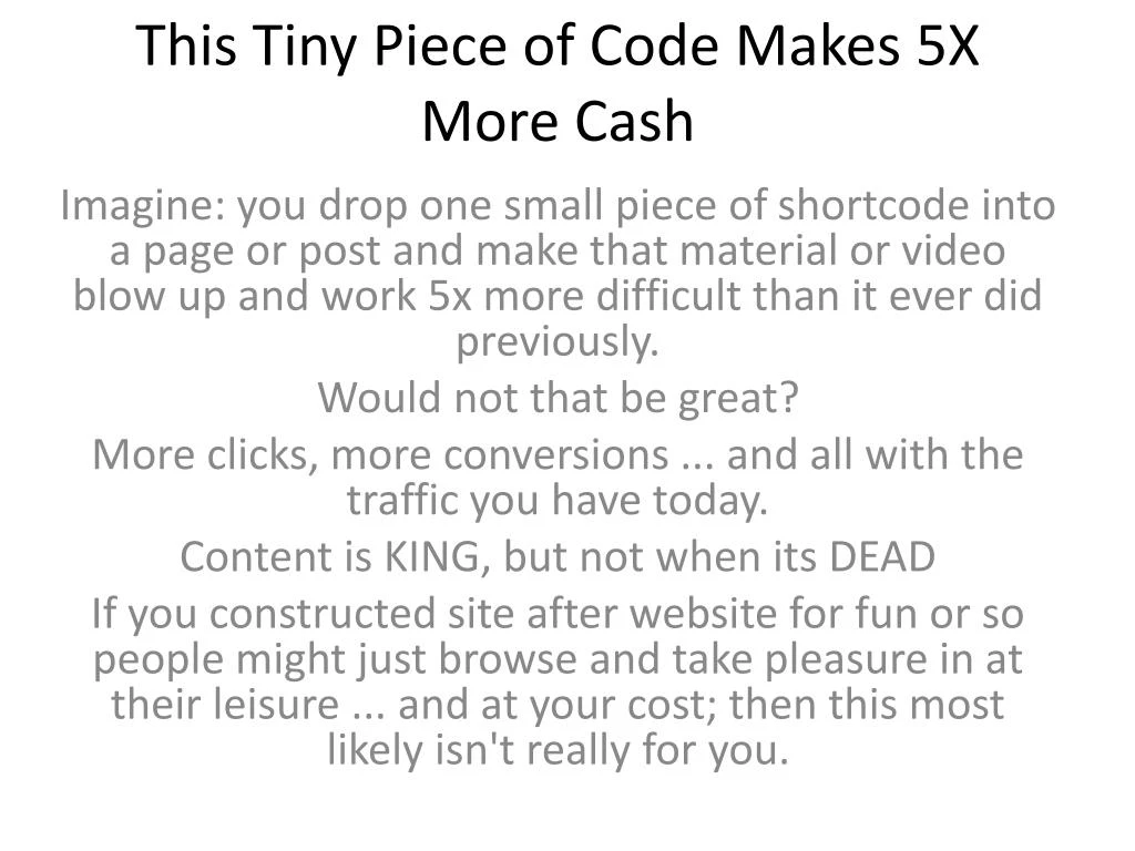 this tiny piece of code makes 5x more cash
