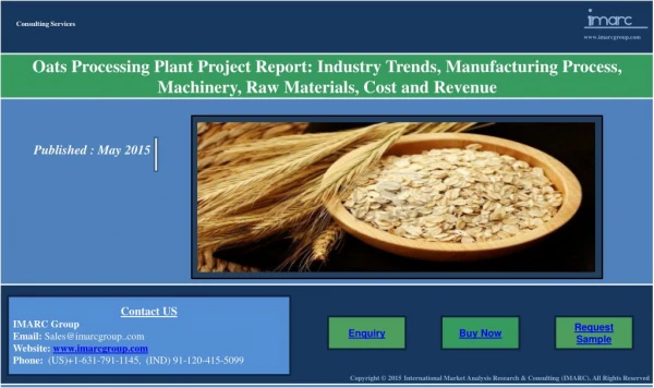 Oats Market | Prices, Processing Plant Report