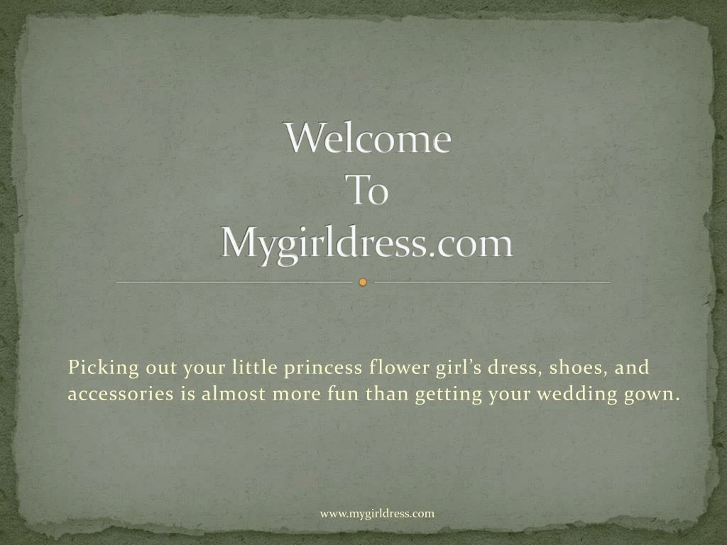 welcome to mygirldress com