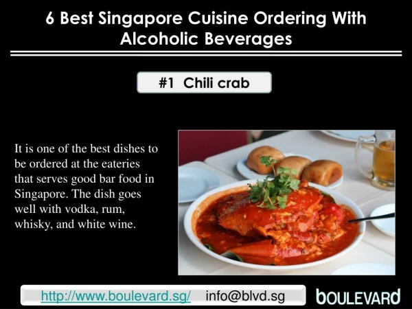 6 best Singapore cuisine ordering with alcoholic beverages